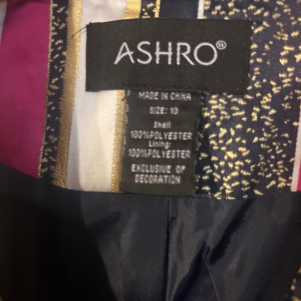 Ashro Elegant Striped Dress